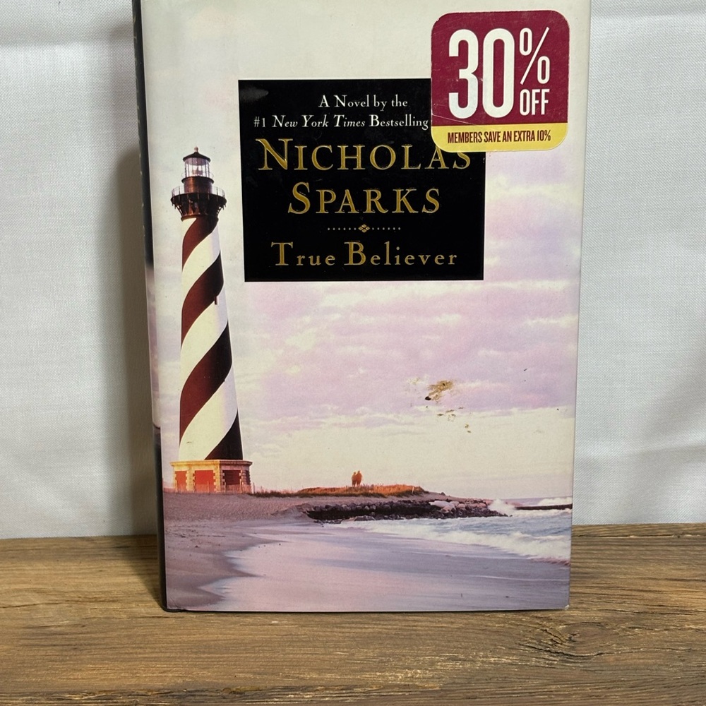 Nicholas Sparks 'True Believer' Hardcover Book